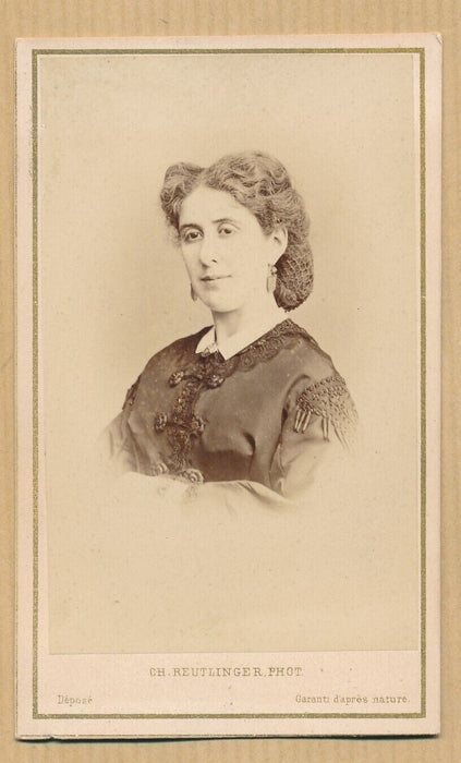 comédienne Marguerite BARETY BARRETI albumine carte visite cdv photo Reutlinger