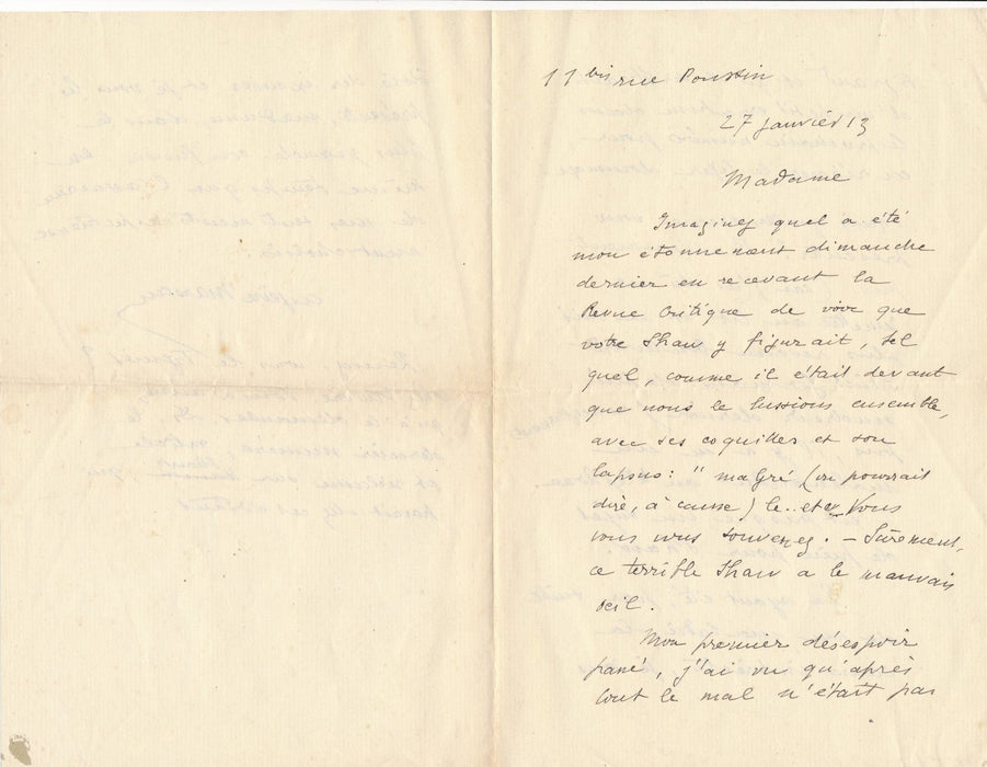 Eugène MARSAN précise ses idées politiques 2 lettres autographes signées Maurras