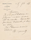 Charles REYNAUD architecte Opéra 4 lettres autographes signées Annales Théâtre