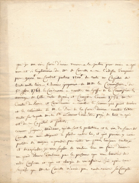 Étienne-Hyacinthe de RATTE affaire succession cohéritière duc de La Force 1775