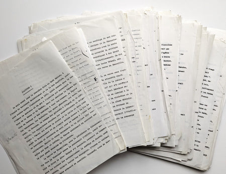 Pierre LABRACHERIE manuscrit incomplet café Mahieu Paris et notes manuscrites