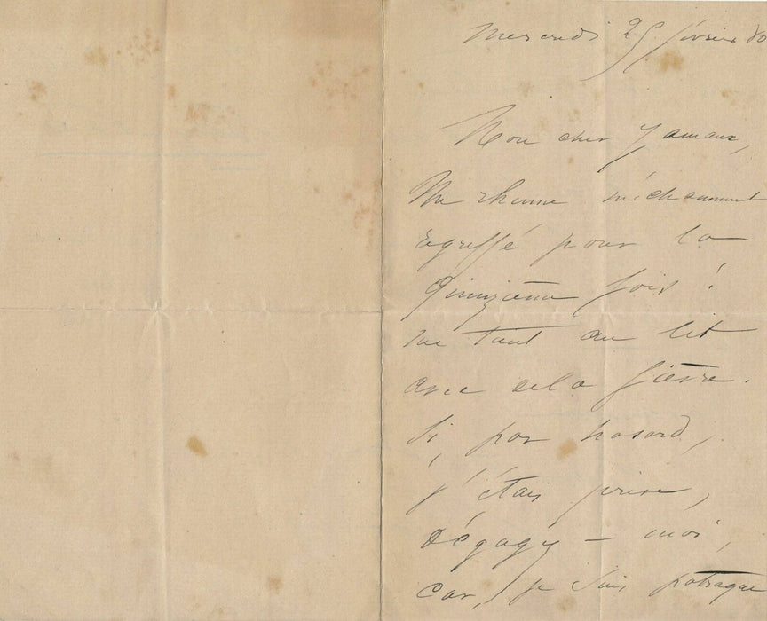 Adélaïde Zélia PONSIN actrice Comédie-Française 7 lettres autographe signées