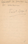 Anglais Arthur ASQUITH militaire ET soeur Violet Paris lettre autographe signée