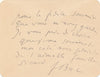 Ferdinand BAC 1 carte autographe signée ET 1 lettre échanges voeux