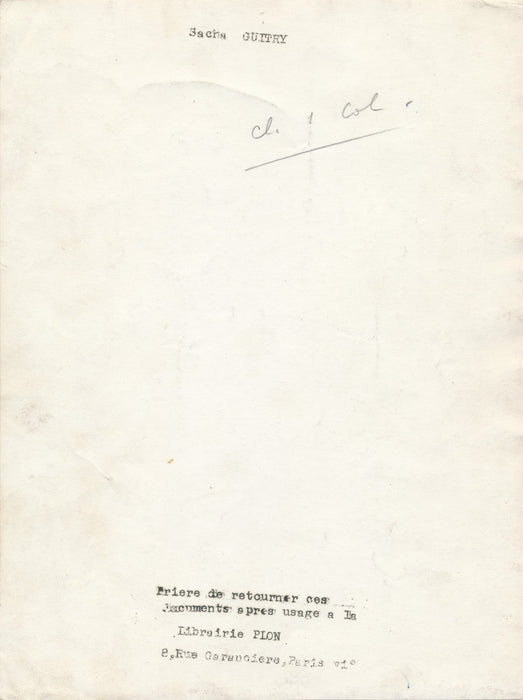 photographie Sacha Guitry (1885-1957), acteur, tirage argentique époque