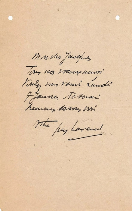Guy Lavaud poète symboliste poète symboliste 6 lettres autographes signées