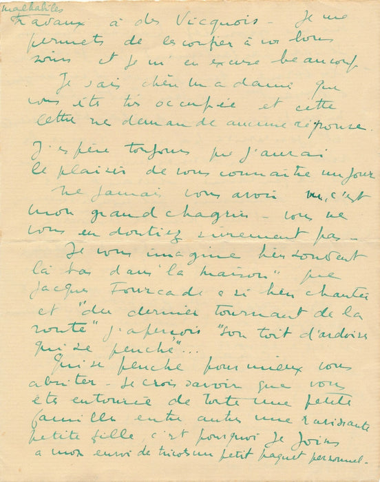 peintre Charlotte COUYBA Vic en Bigorre tricot envoi soldat effor guerre humour