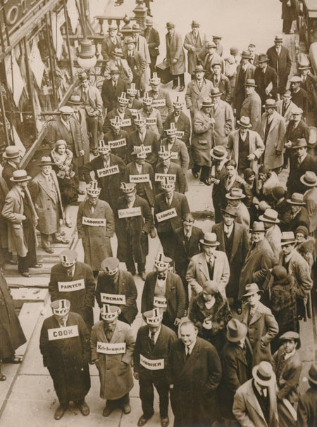 Crise 1929 New York chômeurs manifestation semaine travail 1 dollar photo