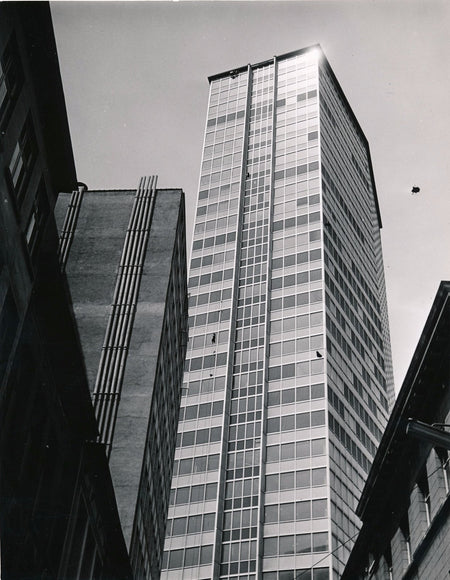 Photographie architecture Libor Sir tour tirage argentique époque vers 1960