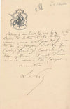 Jean Baptiste Auguste LELOIR père 2 lettres autographes signées amusantes