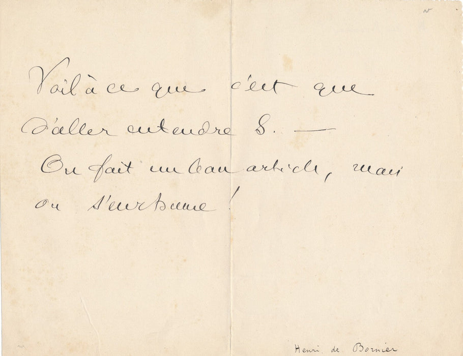Henri de BORNIER dramaturge Bibliothèque Arsenal correspondance 28 lettres !