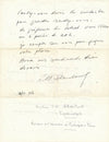 Salem SHENTOUB psychiatre psychanalyse lettre autographe signée patiente