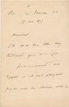 Félix JOURDAN DE LA PASSARDIÈRE Lyon envoie une photographie Lettre autographe