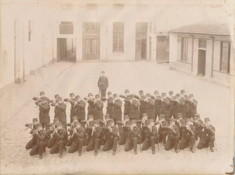 militaria militaire infanterie Rambouillet 1888 12 tirages époque escrime armes