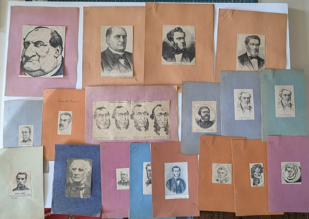 Commune belle collection 40 portraits imprimé époque ET photo et 20 portraits