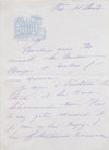Germaine GALLOIS 2 lettres autographe signées chanson chanteuse Reutlinger
