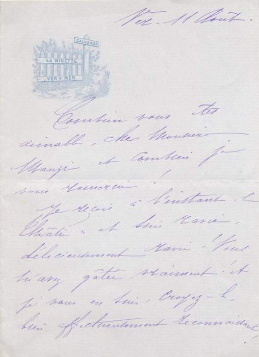 Germaine GALLOIS 2 lettres autographe signées chanson chanteuse Reutlinger