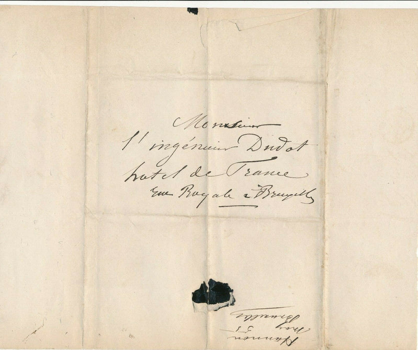 van den CORPUT J. D. Hannon lettre autographe signée combustible chimiste