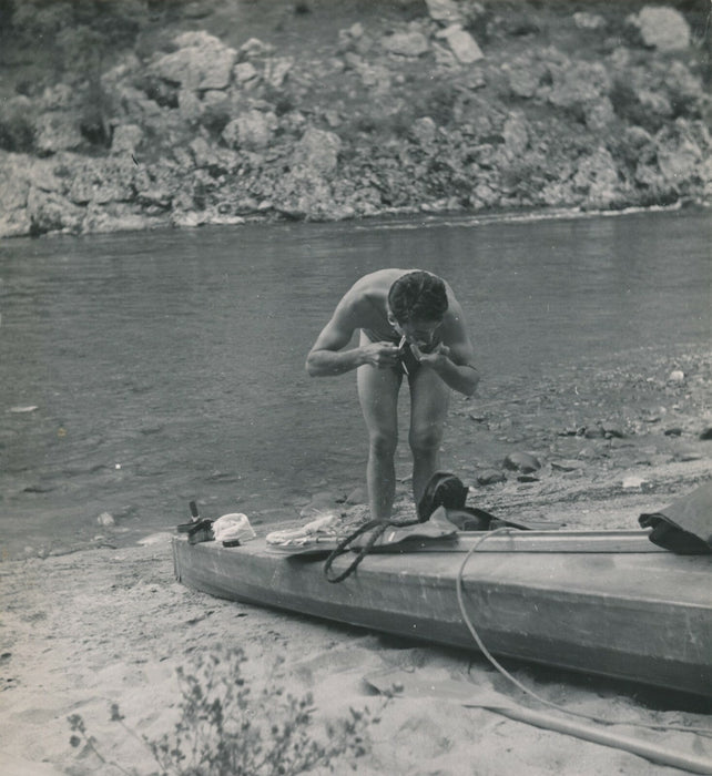 Descente Ardèche années 1960 5 photos photographie Gamet cachet lot