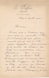 architecte vichy E. Driffort projet abattoir deux lettres autographes signées