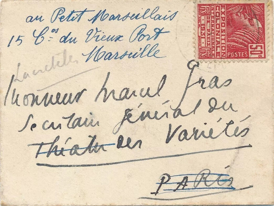 Jacques de Lacretelle 6 lettres autographes signées et 1 carte son travail