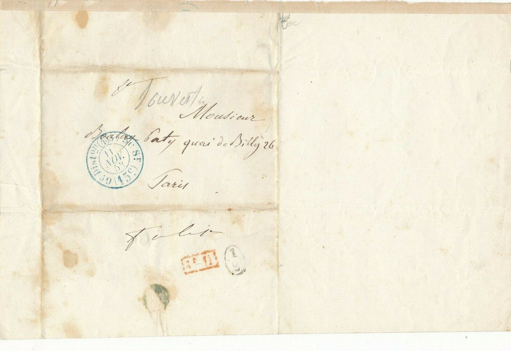 Charles Émile SOUVESTRE lettre autographe signée poète Evasriste BOULAY-PATY