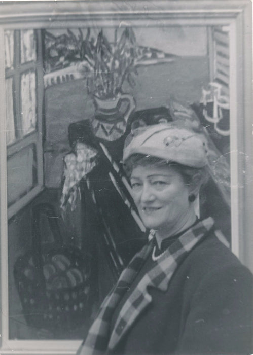 photo Jeanne Laillard tirage argentique époque Nordmann v. 1950 peintre