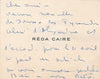 Reda CAIRE rare correspondance de 15 lettres autographes signées musique chanson