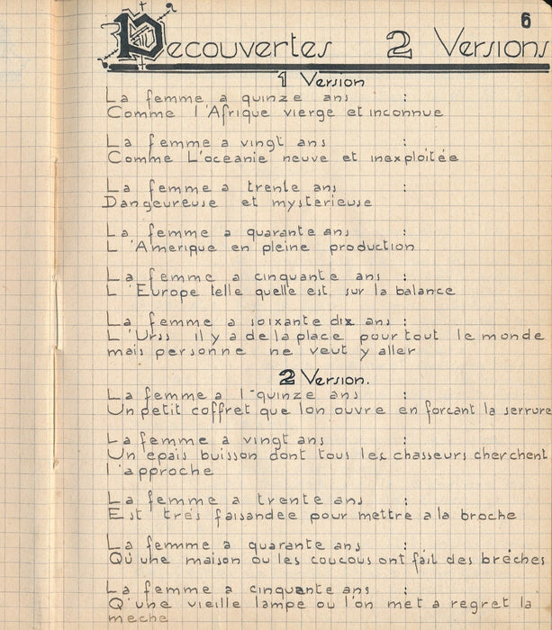Cahier du sapeur 31e Génie Port Lyautey Maroc 1951 38 pages manuscrites