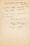 Roger DÉVIGNE 3 intéressantes lettres sur la redécouverte chanson française 1938