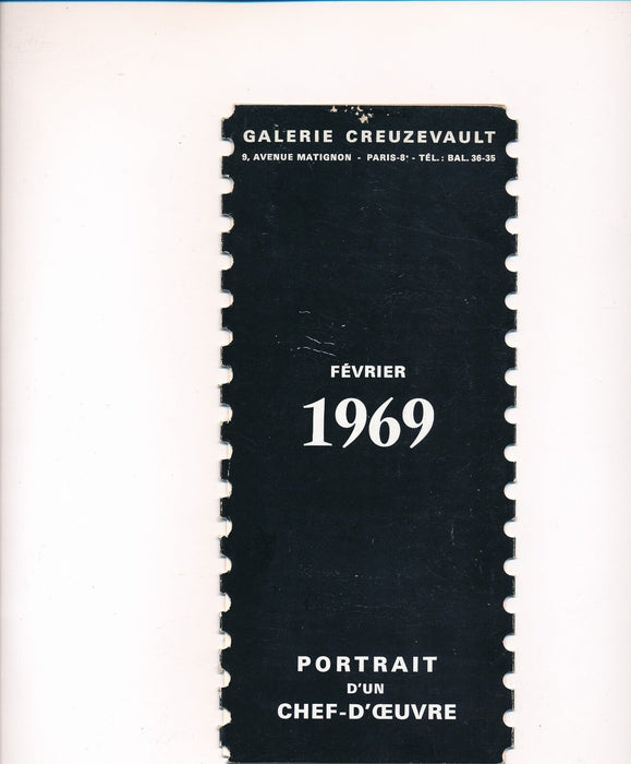 galerie Creuzevault dépliant exposition collective 1969 Portrait de l’autre