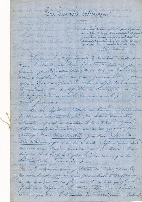 Charny amateur Louis Paris Napoléon Antoine Auvray 6 lettres  et 2 manuscrits