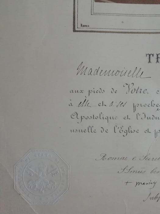 pape Léon XIII (1810-1903) photo papier albuminé v.1880 famille d'Azincourt