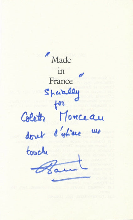 7 dédicaces autographes Conchon Daninos Lévis-Mirepoix Vialar Blancpain