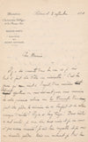 René HÉRON DE VILLEFOSSE recommande Blanchard Soissons musée lettre autographe