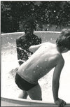 Photographie Enfants blanc et noir eau tirage argentique époque 1993 baryté