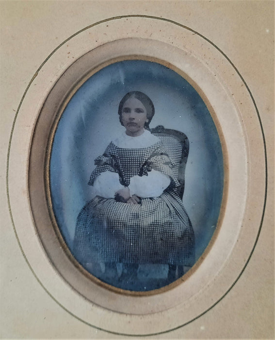 6  ambrotypes rehaussés couleurs mère bébé enfants photo photographie