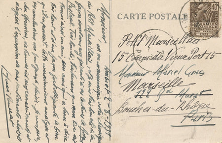 Henri POURRAT écrivain Bosquet pastoral lettre autographe signée Auvergne