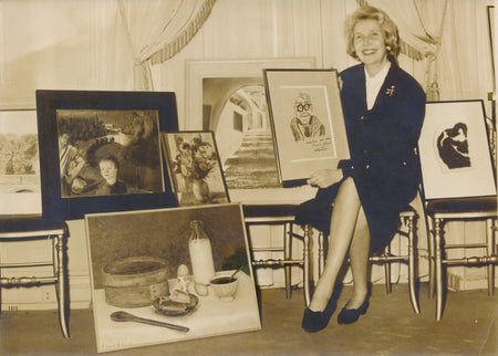 baronne Alix de ROTHSCHILD exposition peinture Jean Marais Morgan Achard photo