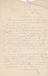Jules MICHELET lettre autographe signée sur Nos Fils et réponse autographe signé