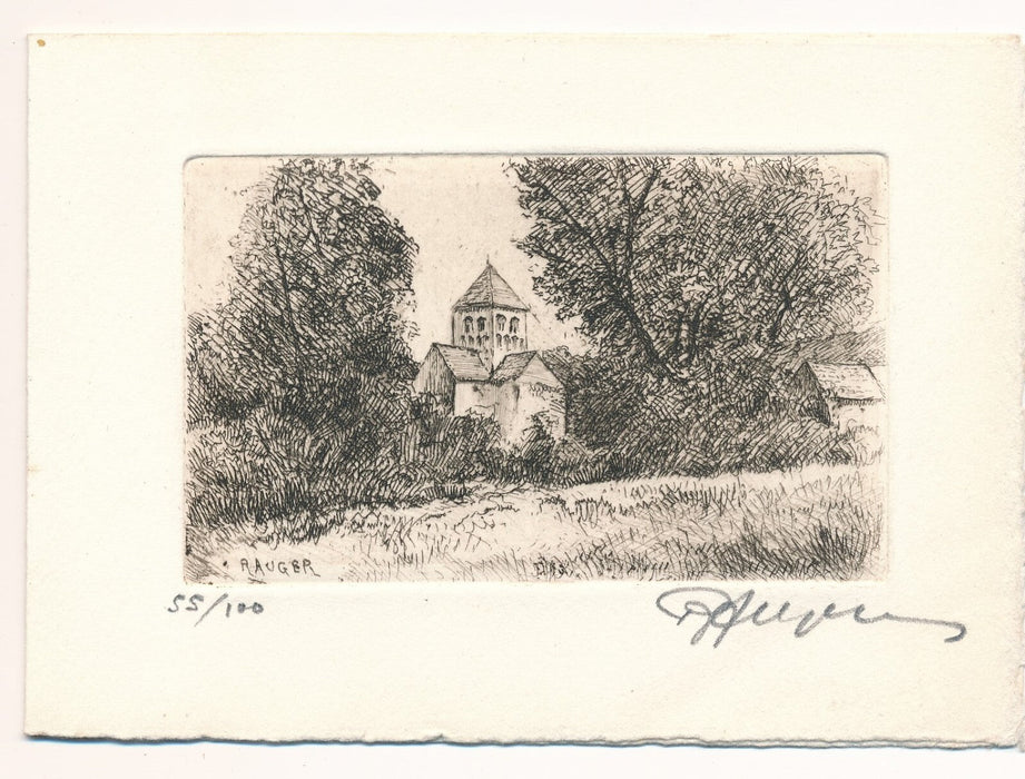 Raymond Léon AUGER 10 gravures originales signées 10 envois autographes 1 lettre