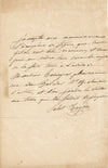 Pierre-Clément Grignon lettre autographe signée antiquaire archéologue 1879