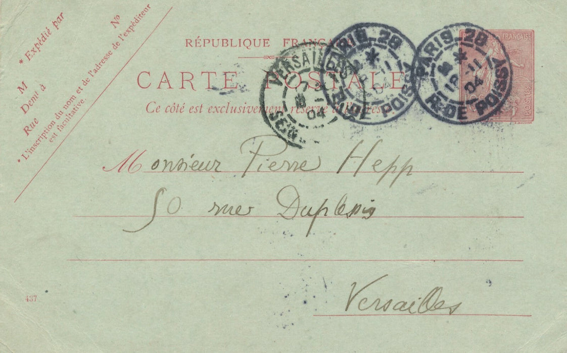 Marius LEBLOND lettre autographe Pierre Hepp Redon Ker Xavier Roussel Réunion