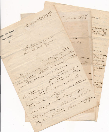 Robert-Victor poésie poète Union des poète belle correspondance 15 lettres lot