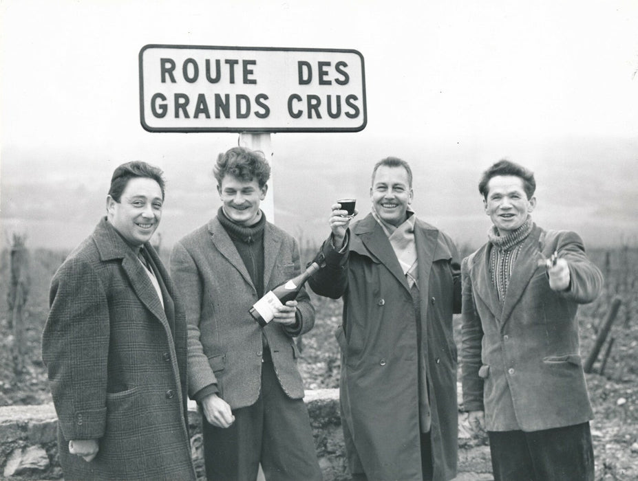 Vin : la tournée des grands crus photo photographie vintage début années 1970