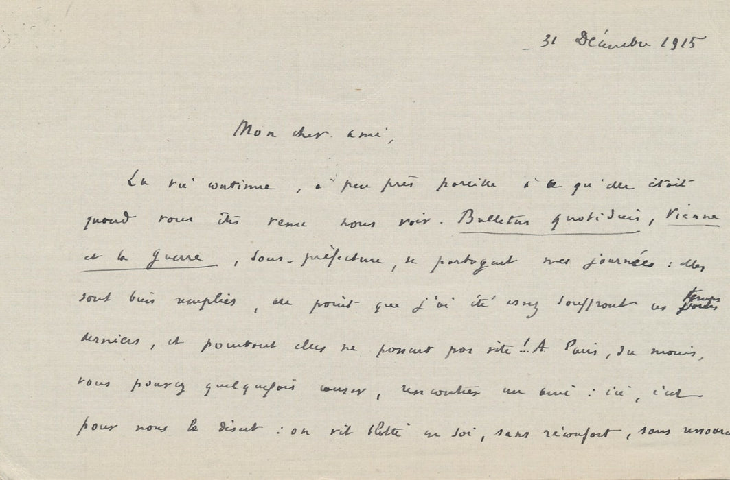 André RIVOIRE correspondance autographe 11 lettres autographes signées 