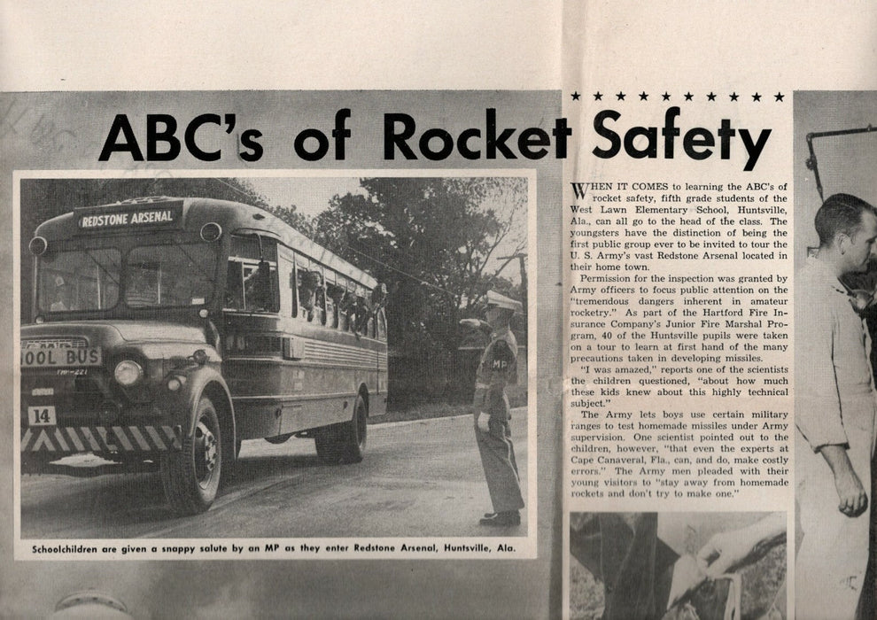 Huntsville Redstone Alabama 6 photo époque missile tirages militaria