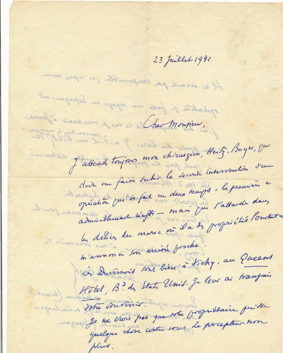 Fernand GREGH 6 lettres autographes signées à Edouard CHIMOT éditions Devambez