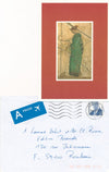 Caroline LAMARCHE carte postale autographe signée : poèmes inédits