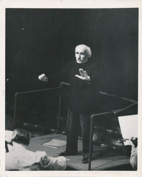 Arturo TOSCANINI chef orchestre italien photo photographie contretype 1951